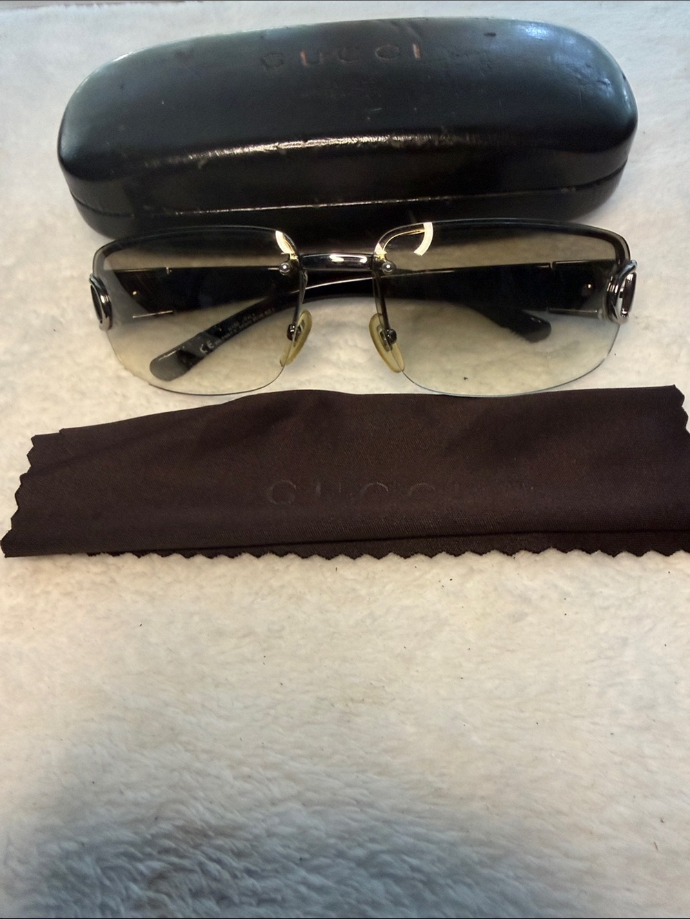 Gucci GG2766 F/S Half Rim Frame Unisex Mint Tinted Lens Sunglasses